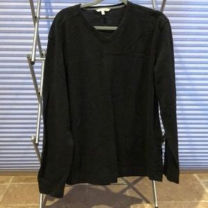 Black v neck sweater